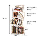 Rotating Bookshelf Organizer – Stylish Storage for Books & Magazines