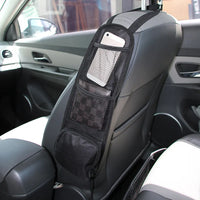 Car Backseat Organizer with Touchscreen Tablet Holder – Storage Pockets & Seat Protector