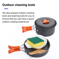 Widesea Camping Tableware Outdoor Cookware Set Pots Dishes Bowler Kitchen Equipment Gear Utensils Hiking Picnic Travel