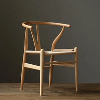 Nordic Cane-Woven Wooden Armchair – Indoor/Outdoor Lounge Chair