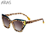 Sexy Cat Eye Sunglasses Women Men Big Frame 2024 Luxury Brand Vintage Fashion Cateye Sun Glasses Ladies Leopard Shades Eyewear