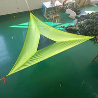 Portable Triangle Hammock - Multi-Person Aerial Mat for Outdoor Camping and Sleep