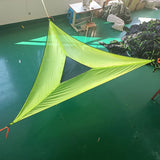 Portable Triangle Hammock - Multi-Person Aerial Mat for Outdoor Camping and Sleep