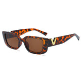 Fashion Rectangle Sunglasses Women Luxury Brand Vintage Small Frame Sun Glasses Ladies Classic Black Square Eyeglasses Oculos