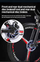 26” Folding Electric Mountain Bike – 250W, Dual Suspension