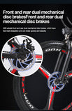 26” Folding Electric Mountain Bike – 250W, Dual Suspension