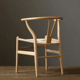 Nordic Cane-Woven Wooden Armchair – Indoor/Outdoor Lounge Chair