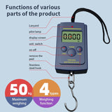 1PC Multifunctional Mini 40kg/10g Electronic Hanging Fishing Luggage Balanca Portable Digital Handy Pocket Weight Hook Scale