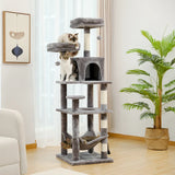 Cat Tower Condo for Large Cats - Multi-Level Entertainment & Scratching Perch