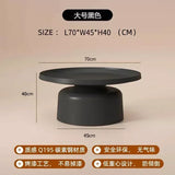 Nordic Round Coffee Table – High-End Minimalist Side Desk for Modern Living