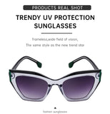 Sexy Cat Eye Sunglasses Women Men Big Frame 2024 Luxury Brand Vintage Fashion Cateye Sun Glasses Ladies Leopard Shades Eyewear