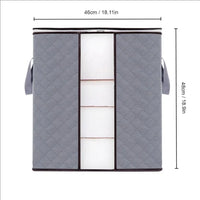 Large Capacity Non-Woven Storage Box - Clothing and Bedding - Semitransparent - Durable