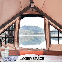 Inflatable Waterproof Camping Tent - 5-8 Person
