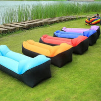 Fast Inflatable Air Sofa Bed Good Quality Sleeping Bag Inflatable Air Bag Lazy Bag Beach Sofa 240*70cm Jack's Clearance