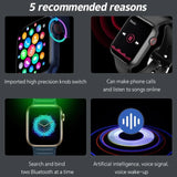 Smart Watch Wireless Charging Smartwatch Bluetooth Calls Watches Men Women Fitness Bracelet Custom Watch Face For Apple Phone