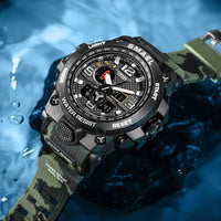 SMAEL Men's 50M Waterproof Dual Display Sports Watch
