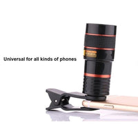 8x Long Focus Mobile Phone Lens 8x Mobile Phone Telescope Hd Camera Lens External Zoom Special Effect Lens Jack's Clearance