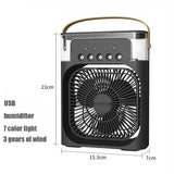 3-in-1 Mini Portable Air Cooler, Humidifier & LED Night Light – Household & Office Fan