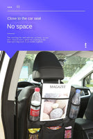 Car Backseat Organizer with Touchscreen Tablet Holder – Storage Pockets & Seat Protector
