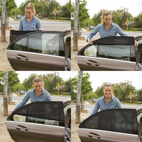 Car Sun Window Shade - Universal UV Protection Visor Shield, Side and Rear Window Cover