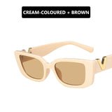 Retro Small Frame Cat Eye Sunglasses for Women 2021 Luxury V  Sun Glasses Men Fashion Jelly Sunglasses with Metal Hinges