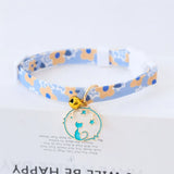 Cat Collars Adjustable Pet Collar For Bell Safety Buckle Planet Jewelry Flower Cute Dog Necklace Pet Products Cat Accessories