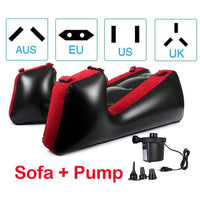 BDSM Open Leg Bondage Cushion Inflatable Sofa With Cuff Kit Furniture For Couple Deeper Position Support Chair Exotic Night