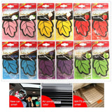 Natural Vanilla Tea Leaf Car Air Fresheners – Hanging Auto Perfume (3–60 Pack)