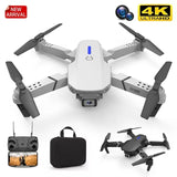 2022 E88Pro RC Drone 4K Professinal With 1080P Wide Angle HD Camera Foldable RC Helicopter WIFI FPV Height Hold Gift Toy - Jack's Clearance