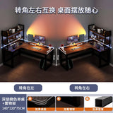 Creative Corner Computer Desks European Office Furniture Double Table Internet Cafe Gaming Desk Home Bedroom Wooden Study Table