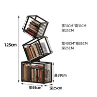 Rotating Bookshelf Organizer – Stylish Storage for Books & Magazines