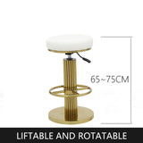 Bar Stools - Counter Height Adjustable Swivel Bar Chair - Modern Stainless Steel - Kitchen Counter Stools - Dining Chairs Set