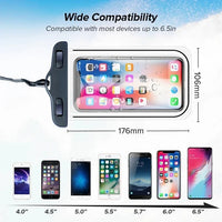 Waterproof Swimming Phone Pouch Universal Case Underwater Dry Bag Compatible with iPhone Samsung Galaxy Pixel Jack's Clearance