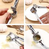 Stainless Steel Manual Garlic Press Kitchen Tool