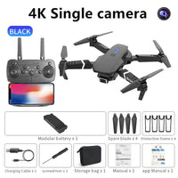 Professional Drone E88 4k wide-angle HD camera WiFi fpv height Hold Foldable RC quadrotor helicopter