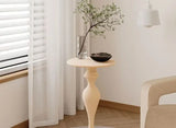 Luxury Nordic Round Coffee Table – Stainless Steel Accent Piece