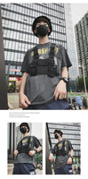 Functional Tactical Chest Bag For Woman Fashion Bullet Hip Hop Vest Streetwear Bags Casual Waist Pack Unisex Black Chest Rig Bag