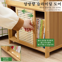 Solid Wood Nightstand – Modern Bedside Drawer Cabinet