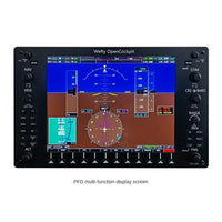 Simulated flight comprehensive avionics display panel 10.4-inch LCD instrument