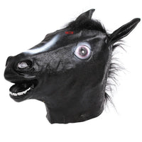 Halloween Mask Ball Cosplay Latex Horse Head Mask Animal Head Set Horse Mask Dog Horse Jun Horse Mask