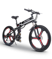 26” Folding Electric Mountain Bike – 250W, Dual Suspension