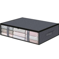 Underbed Storage Bag Four Portable Foldable Quilt Bag Wardrobe Clothes Storage Box Dustproof Organizer Large Capacity