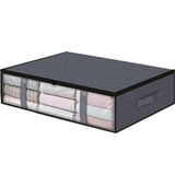 Underbed Storage Bag Four Portable Foldable Quilt Bag Wardrobe Clothes Storage Box Dustproof Organizer Large Capacity
