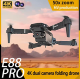 E88 Mini Drone 4K HD Camera WiFi FPV Foldable Quadcopter