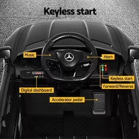 Kids Ride On Car Mercedes-Benz AMG GTR Electric Toy Cars 12V Black