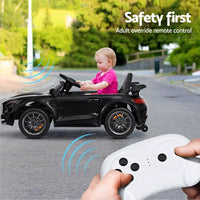 Kids Ride On Car Mercedes-Benz AMG GTR Electric Toy Cars 12V Black