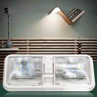 12/V RV Interior LED Ceiling Light Boat Camper Trailer Caravan Double Dome Light