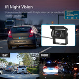 12-24v 4 Pin 7" Inch Car Rear View Reverse Camera Kit Monitor Truck Bus IR 18LED