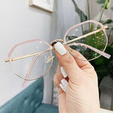 Transparent Office Anti Blue Light Oversized Glasses Alloy Frame Jack's Clearance