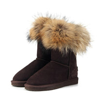 Women's Fox Fur Snow Boots